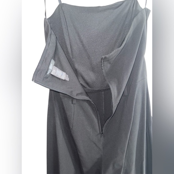 Bisou Bisou Strapless Black Wide Leg Jumpsuit 10 - Picture 6 of 10